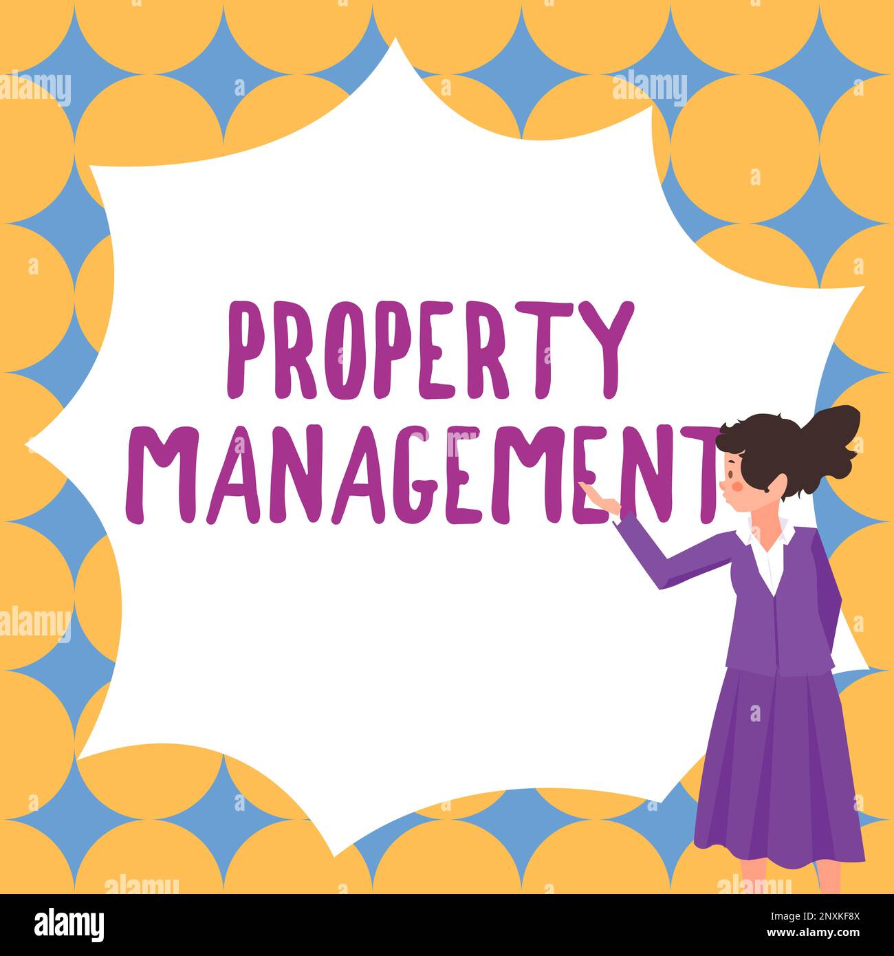 Hand writing sign Property Management. Business overview Overseeing of ...