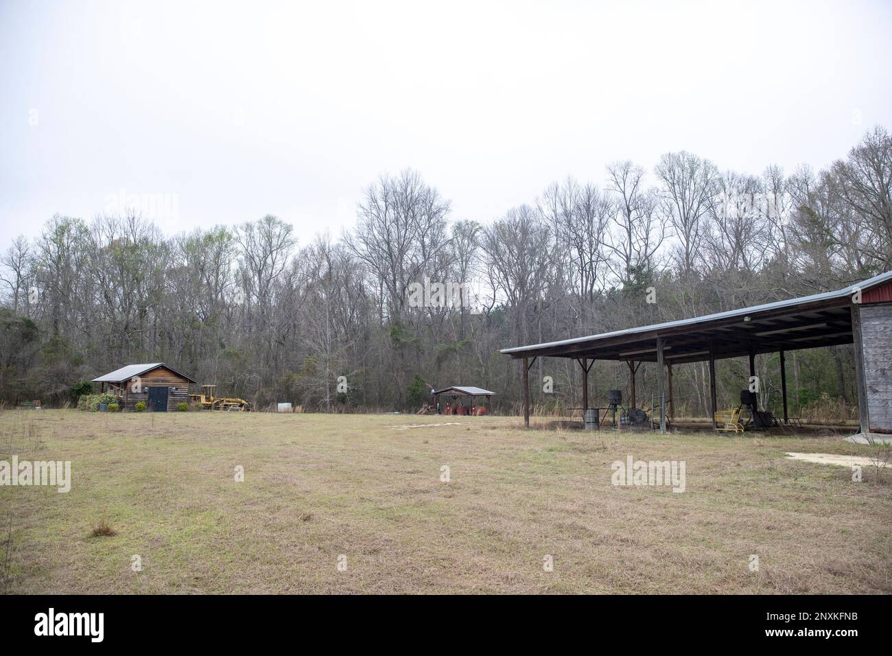 The dog kennels and hanger at the Murdaugh Moselle property on Wednesday, March 1, 2023 in