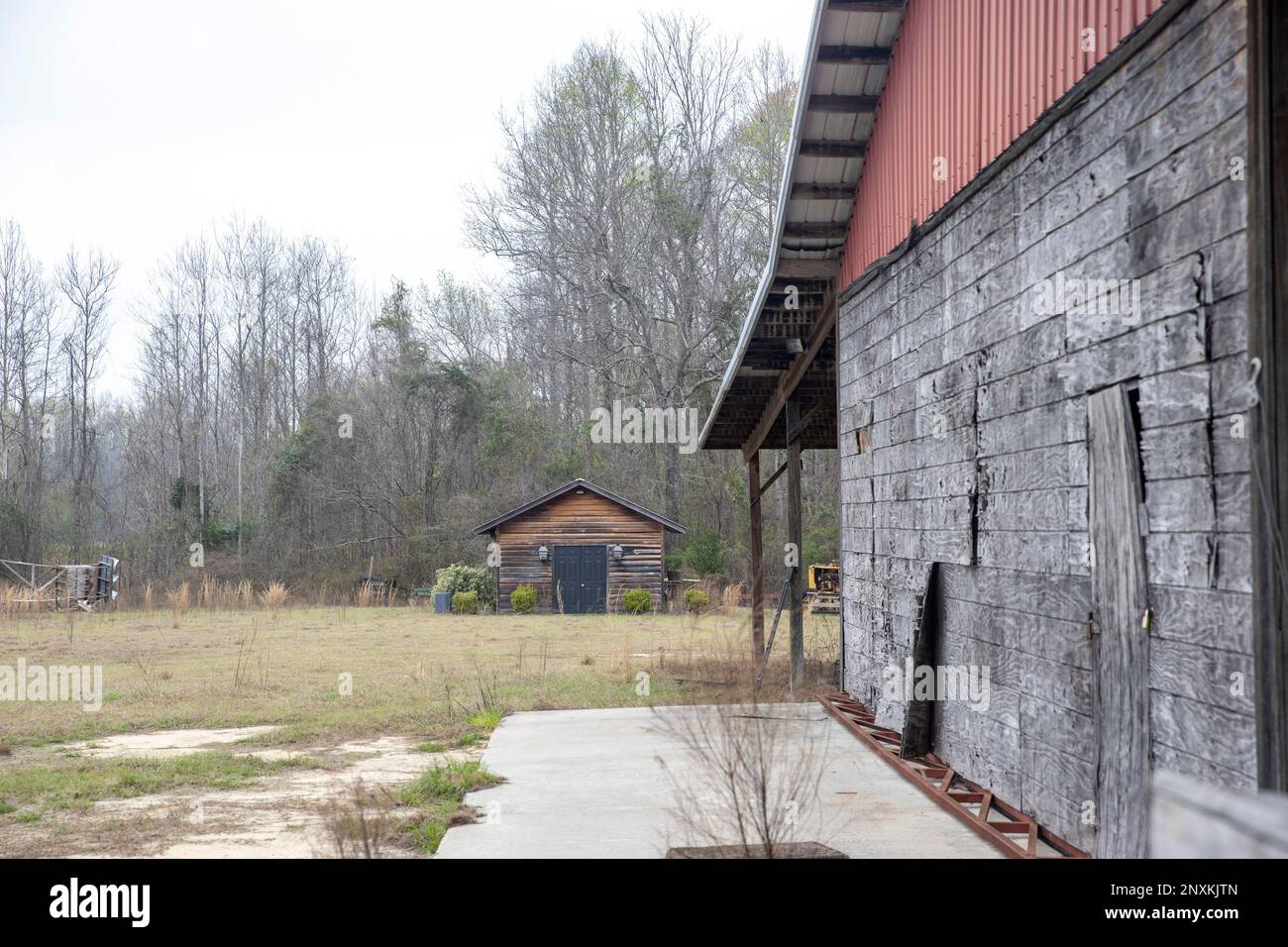 The dog kennels and hanger at the Murdaugh Moselle property on Wednesday, March 1, 2023 in