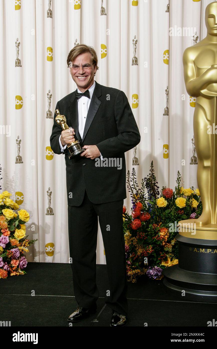 Screenwriter Aaron Sorkin Winner Of The Award For Best Adapted Screenplay For The Social 