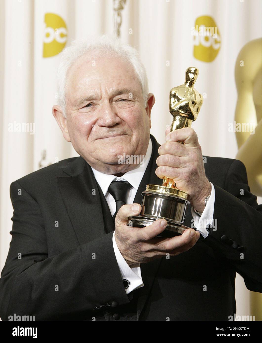 Winner for Best Writing (Original Screenplay) for the movie The King's Speech, David Seidler, poses in the press room at the 83rd Annual Academy Awards held at the Kodak Theatre on February 27, 2011 in Hollywood, California. Photo by Francis Specker Stock Photo