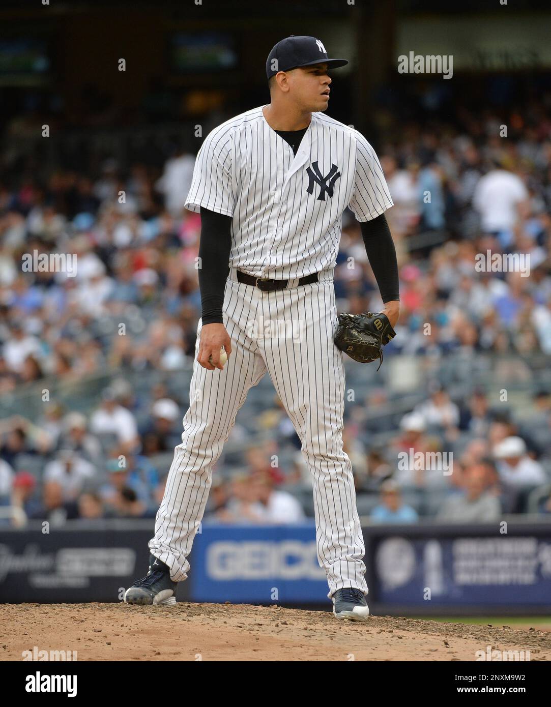 New York Yankees pitcher Dellin Betances (68) during game against the Tampa  Bay Rays at Yankee