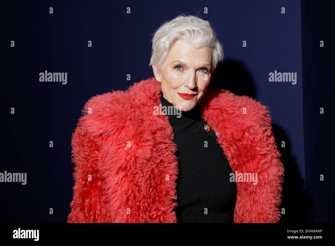 Maye Musk attends the Balmain Fall/Winter 2023-2024 ready-to-wear