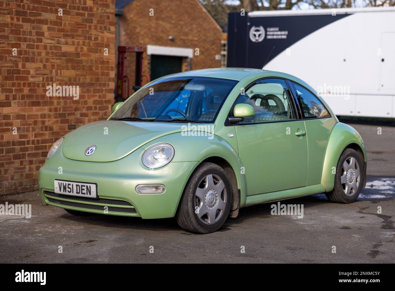 2001 Volkswagen New Beetle ‘VW51 DEN’ on display at the Bicester Heritage Centre on the 26th February 2023. Stock Photo