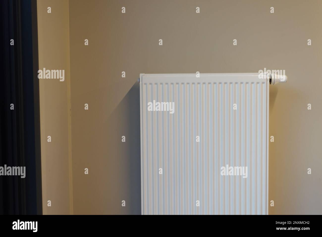 heating radiator under window in the room Stock Photo Alamy