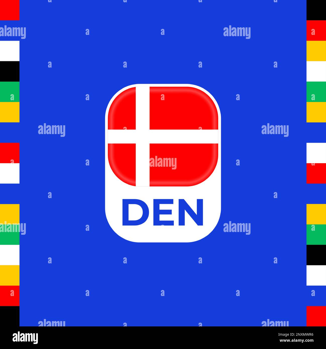 Denmark Draw denmark flag football 2024 tournament Stock Vector Image & Art - Alamy