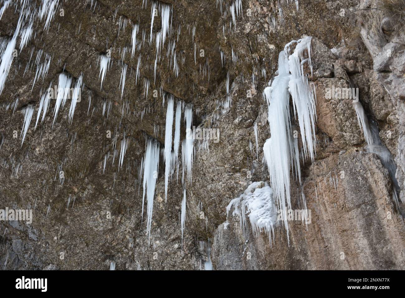 Wildensteiner Bach, Wildensteiner Wasserfall, Bach, Schnee, Eis