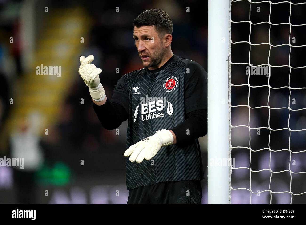 Fleetwood Town goalkeeper Jay Lynch during the Emirates FA Cup fifth ...