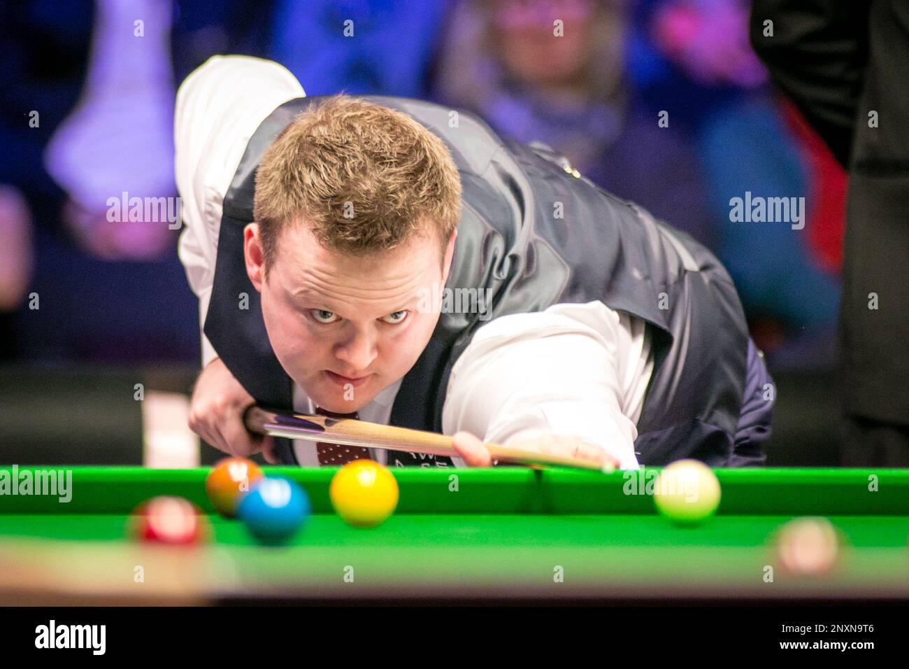 Shaun Murphy of England plays Judd Trump of England in their quarter