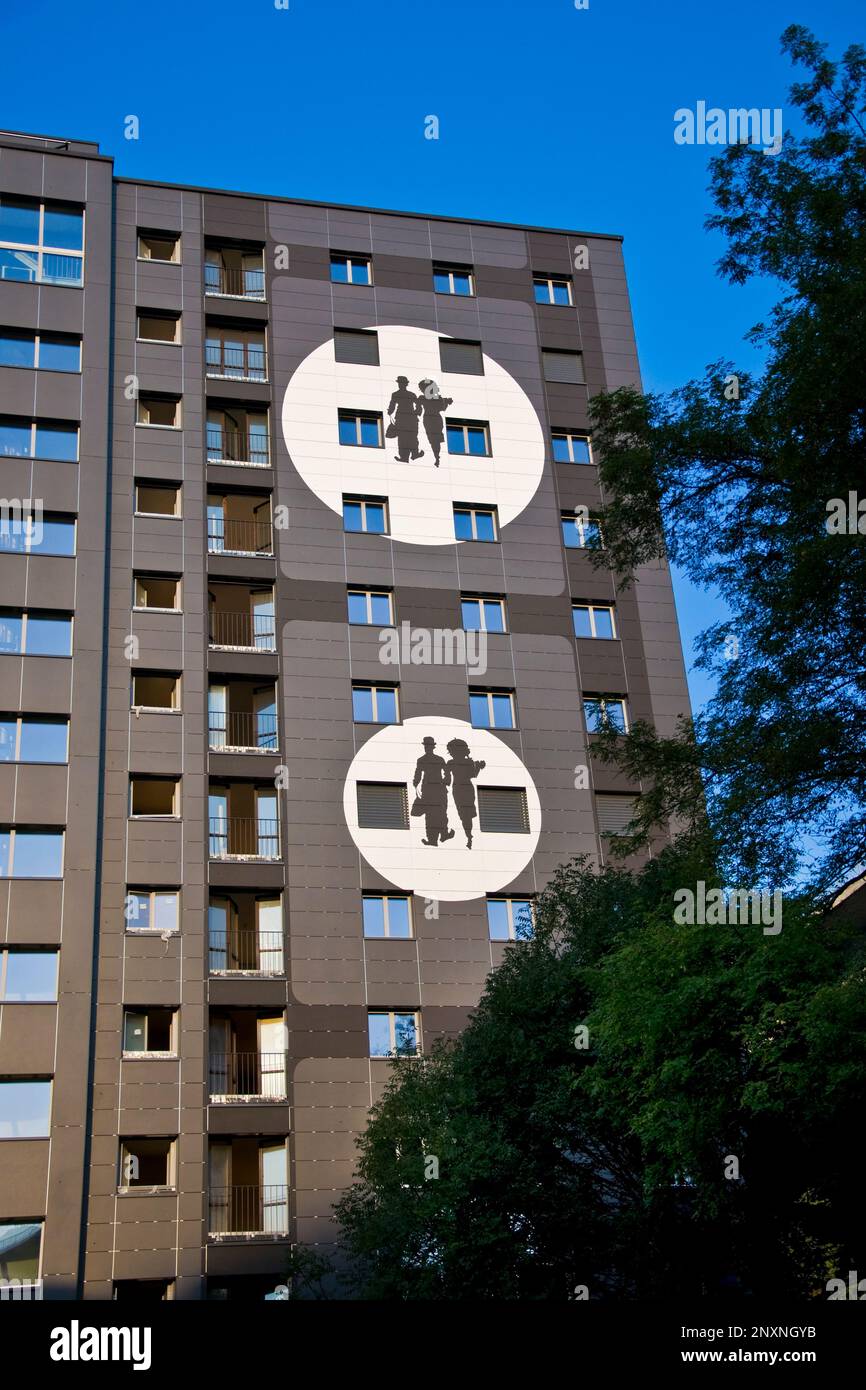 Charlie Chaplin building, Vevey, Switzerland Stock Photo Alamy