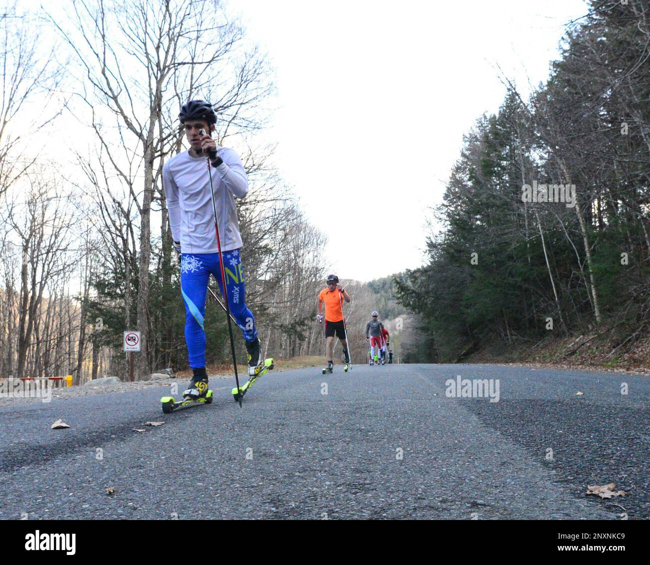 Adam Witkowski, Peru, Vt., a student at Stratton Mountain School