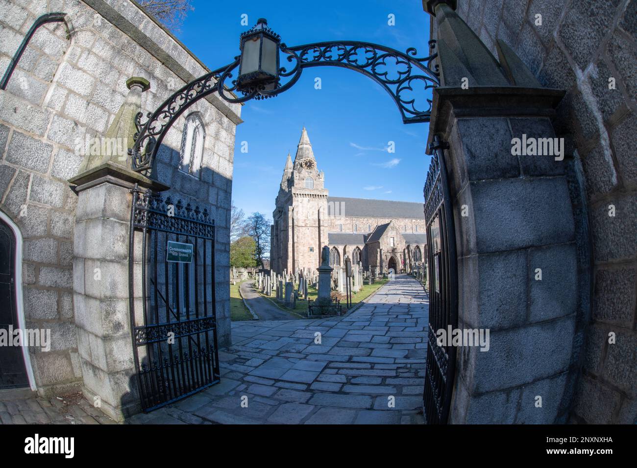 St Machar's Cathedral Graveyard, Old Aberdeen, Scotland, UK Stock Photo