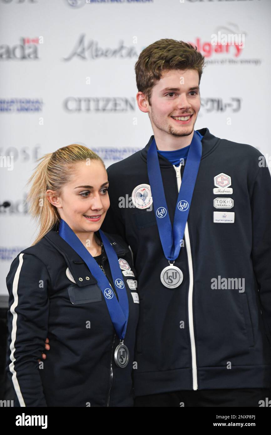 Oxana VOUILLAMOZ & Flavien GINIAUX (FRA), during Junior Pairs Small