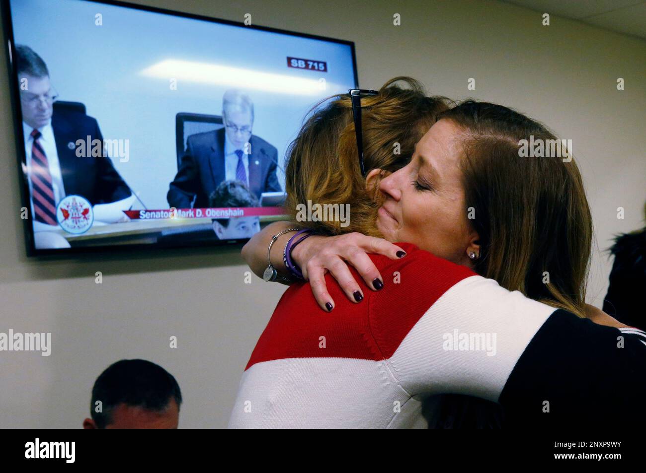 Cortney Carroll, 40, right, from Henrico County, Va., and survivor 