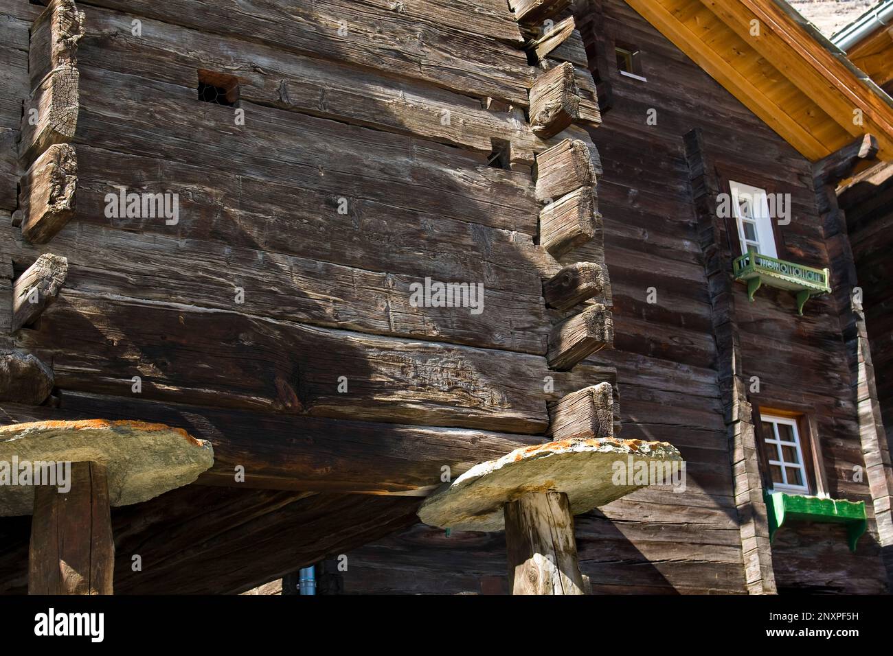 Traditional house, Zermatt, Switzerland Stock Photo Alamy