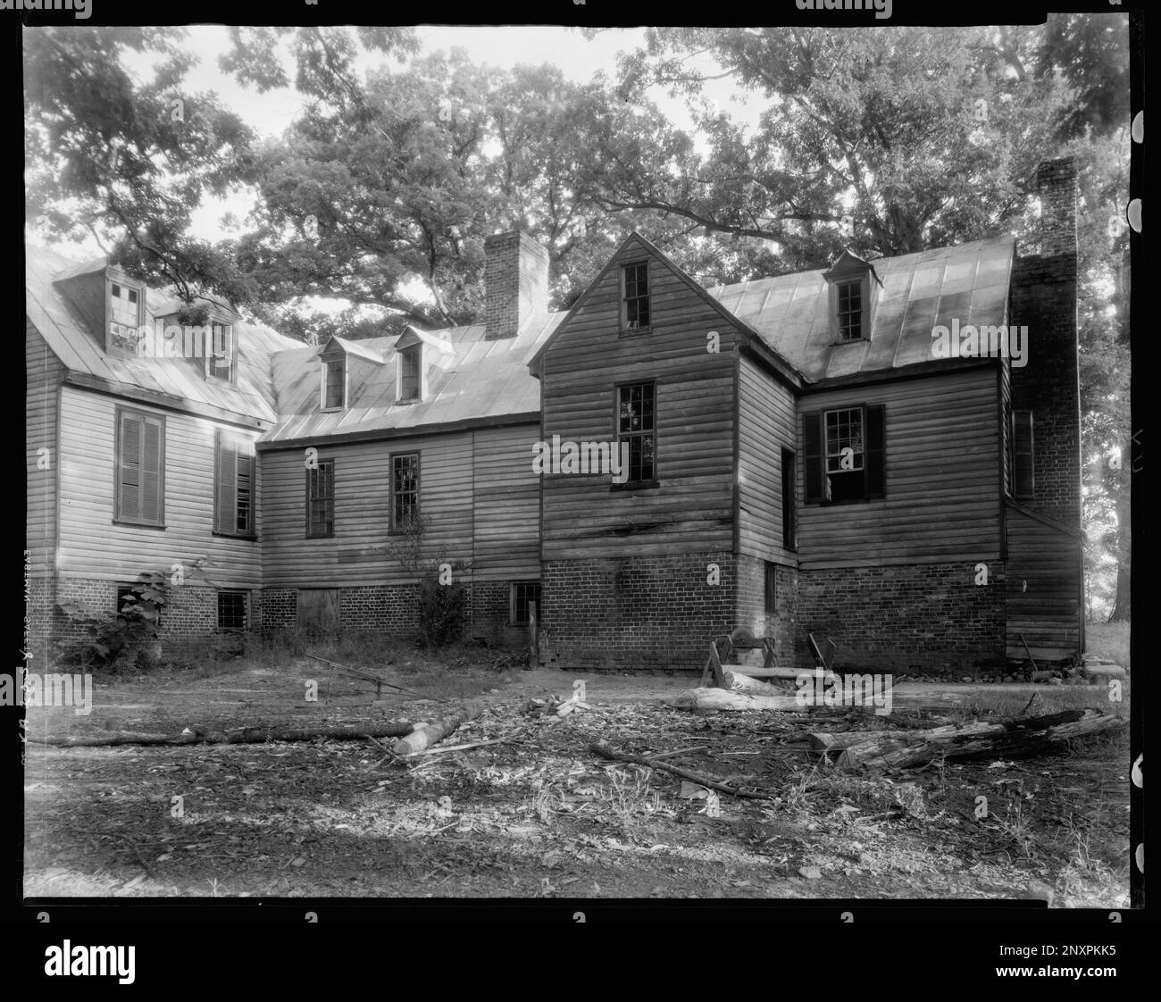 Wigwam, Powhatan County, Virginia. Carnegie Survey of the Architecture of the South. United States  Virginia  Powhatan County, Dormers, Houses. Stock Photo