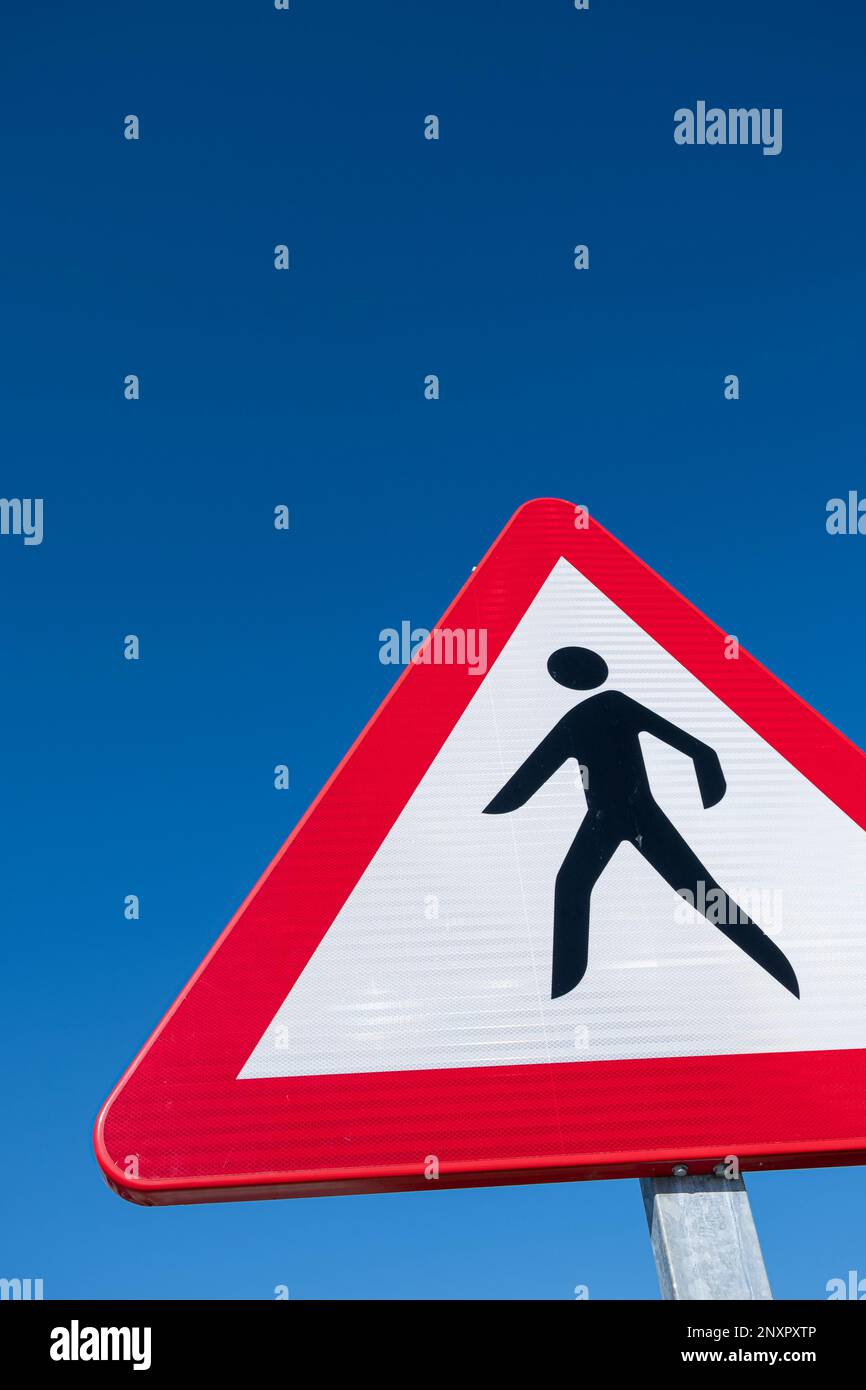 Pedestrian crossing sign isolated hi-res stock photography and images -  Alamy