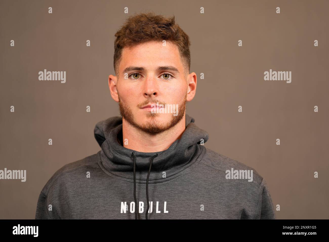 Purdue wide receiver Charlie Jones poses for a portrait at the NFL