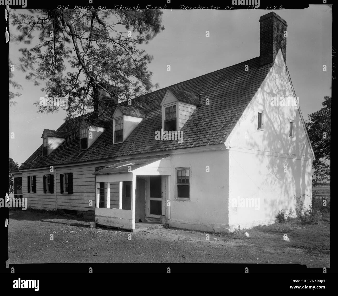 Old house on Church Creek, Dorchester County, Maryland. Carnegie Survey