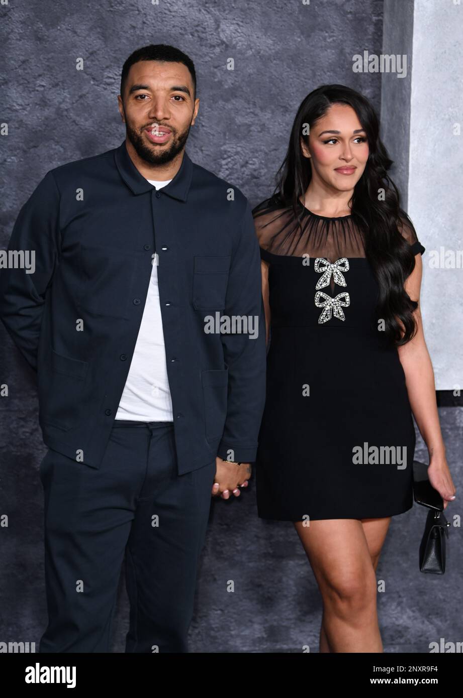 London, UK. 01st Mar, 2023. March 1st, 2023. London, UK. Troy Deeney and Alisha Hosannah arriving at the Luther The Fallen Sun Premiere, BFI IMAX, London. Credit: Doug Peters/Alamy Live News Stock Photo
