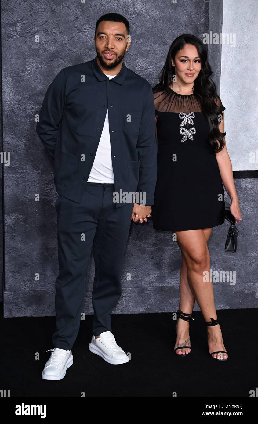 London, UK. 01st Mar, 2023. March 1st, 2023. London, UK. Troy Deeney and Alisha Hosannah arriving at the Luther The Fallen Sun Premiere, BFI IMAX, London. Credit: Doug Peters/Alamy Live News Stock Photo