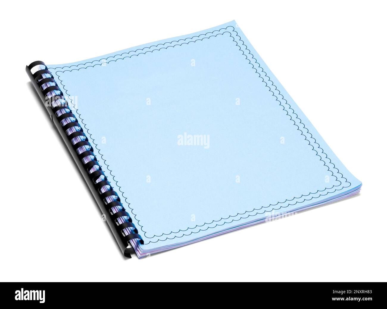 Blue Binder Book Cut Out on White Stock Photo Alamy