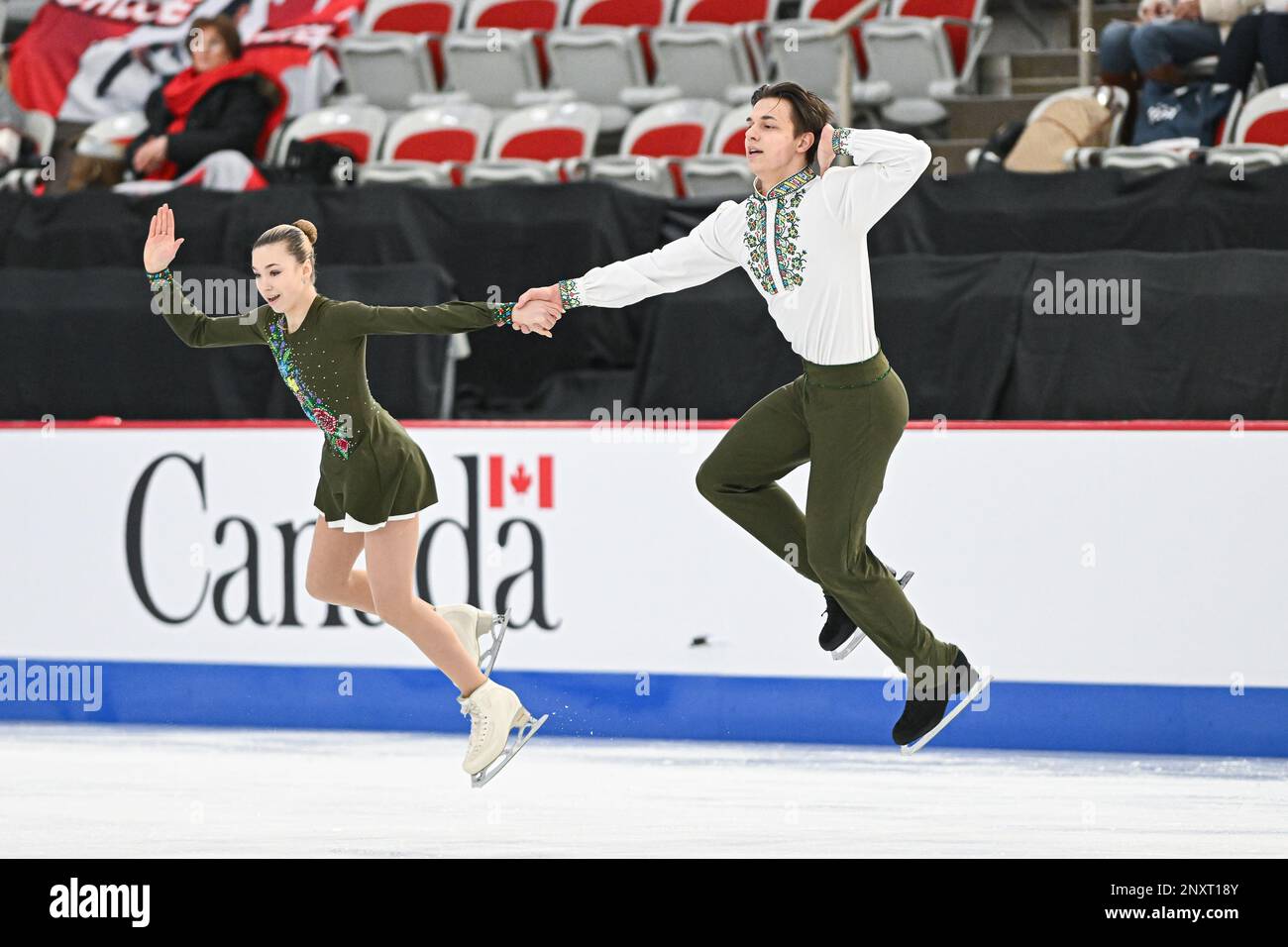 Violetta SIEROVA & Ivan KHOBTA (UKR), during Junior Pairs Short Program