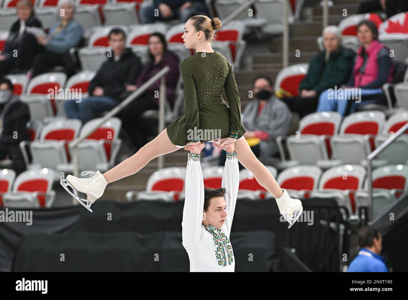 Violetta SIEROVA & Ivan KHOBTA (UKR), during Junior Pairs Short Program