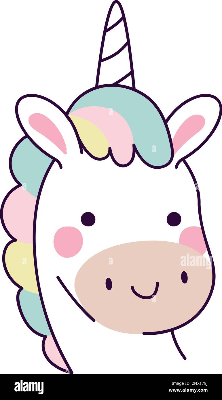 unicorn face design Stock Vector Image & Art - Alamy