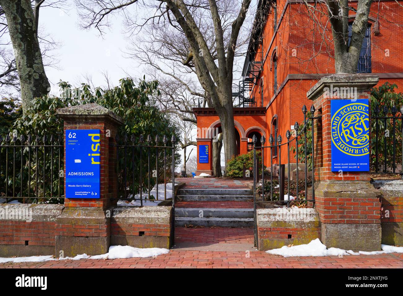 PROVIDENCE RI 5 MAR 2022 View of the campus of the Rhode Island