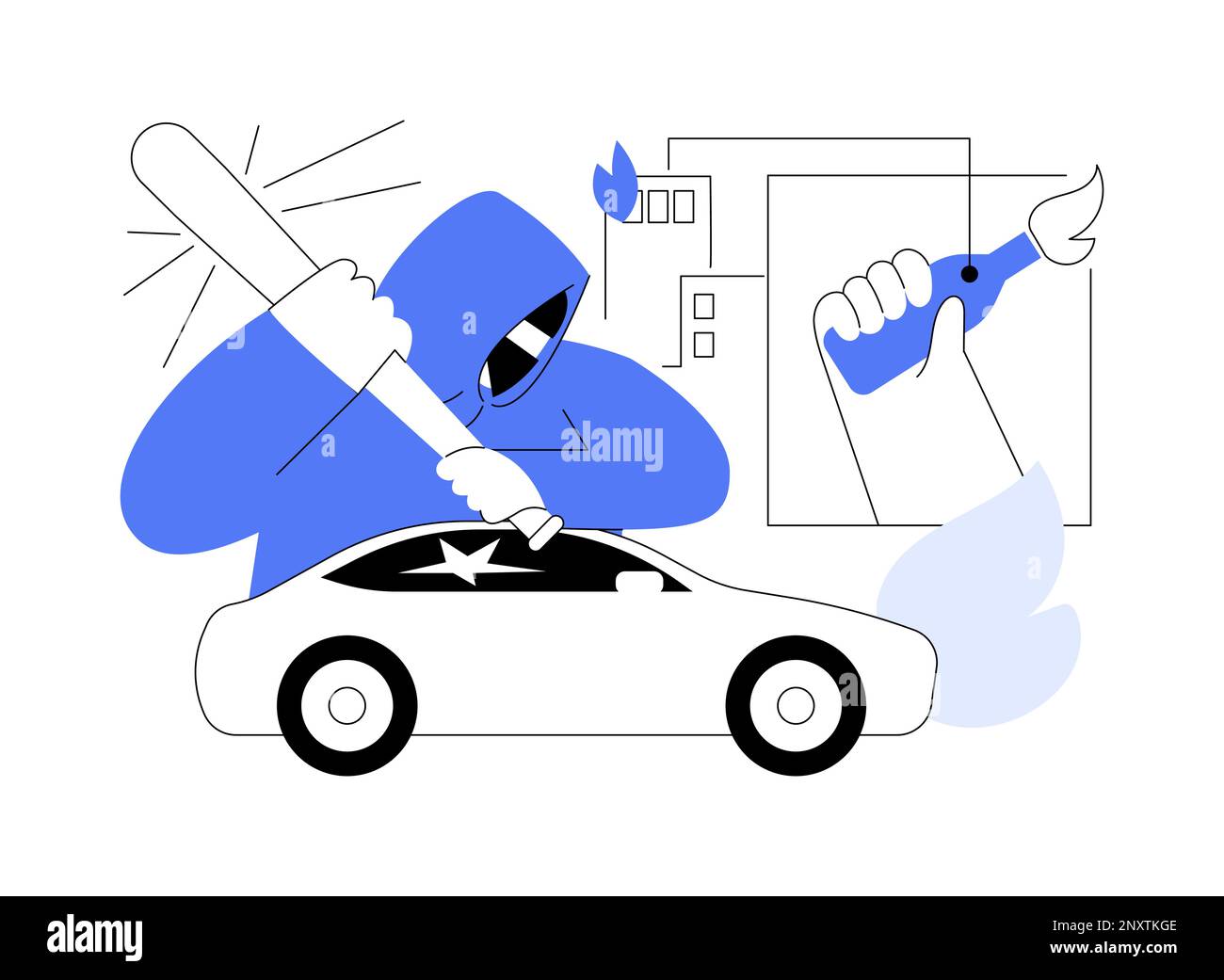 Mass riots abstract concept vector illustration Stock Vector Image ...