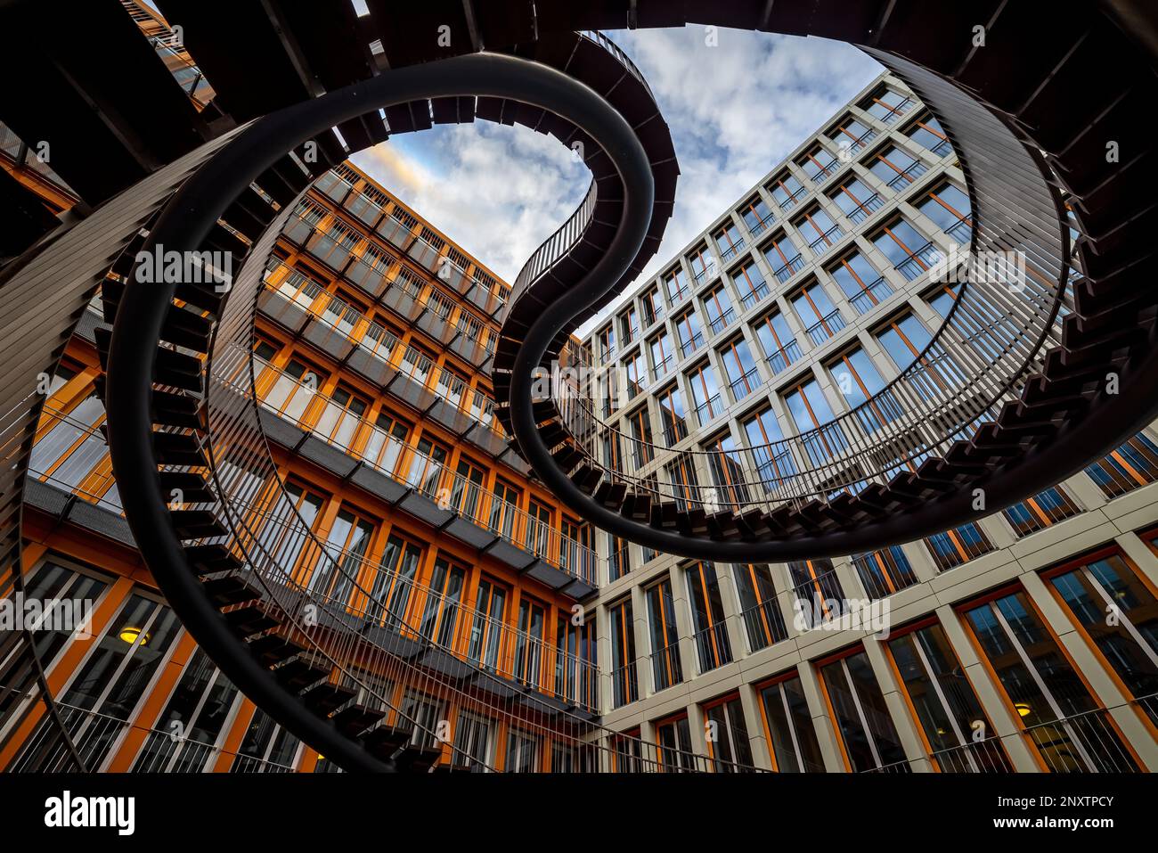 Umschreibung Sculpture, or Endless Staircase, Munich, Germany Stock Photo