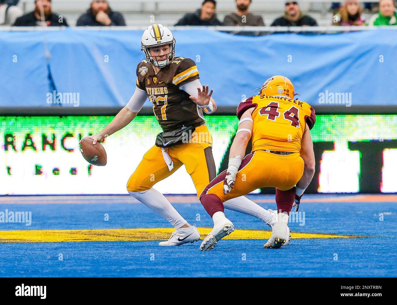 Josh Allen's FINAL College Game! (2017 Famous Idaho Potato Bowl CMU vs.  Wyoming) 