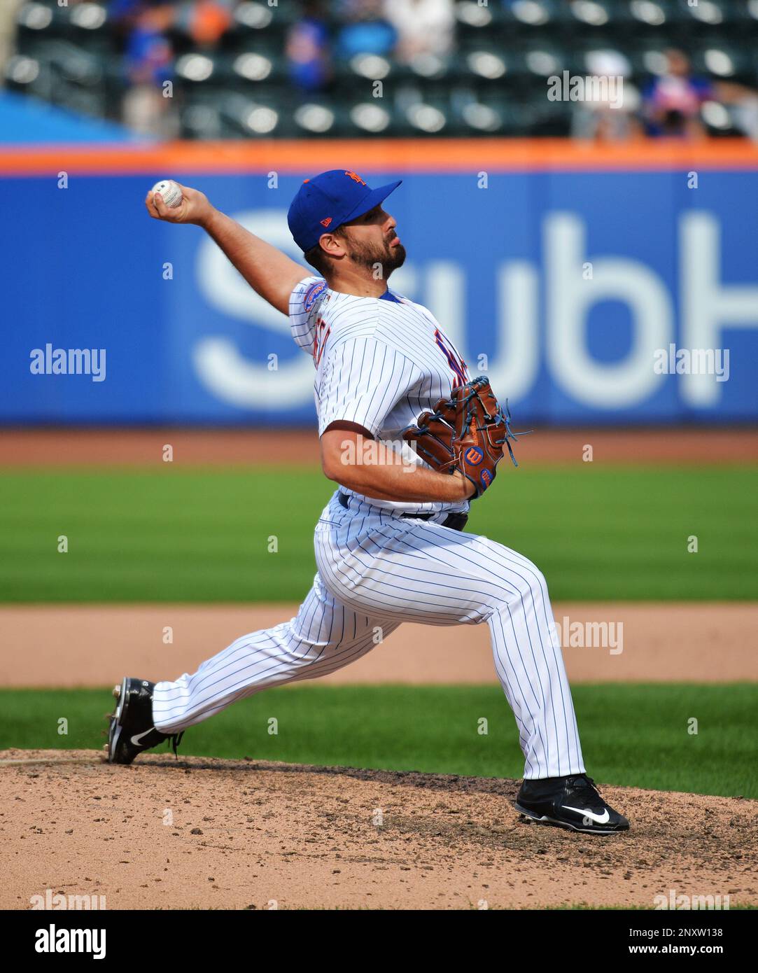 New York Mets pitcher Josh Smoker (49) during game against the