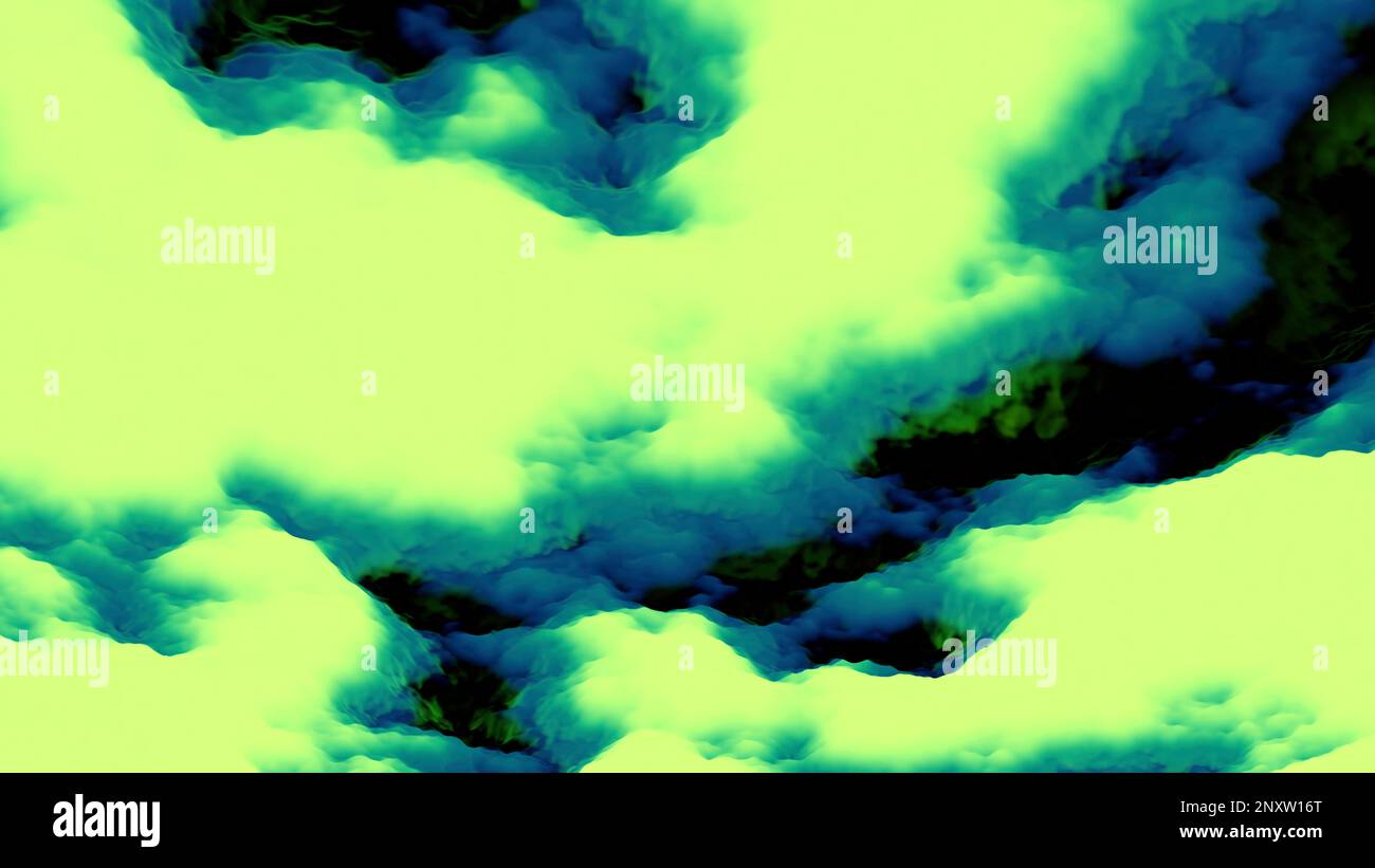 Concept of forecast, clouds formation, timelapse effect. Design. Smoke