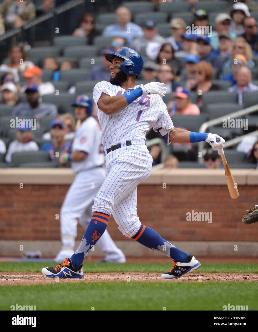 New York Mets infielder Amed Rosario (1) during game against the