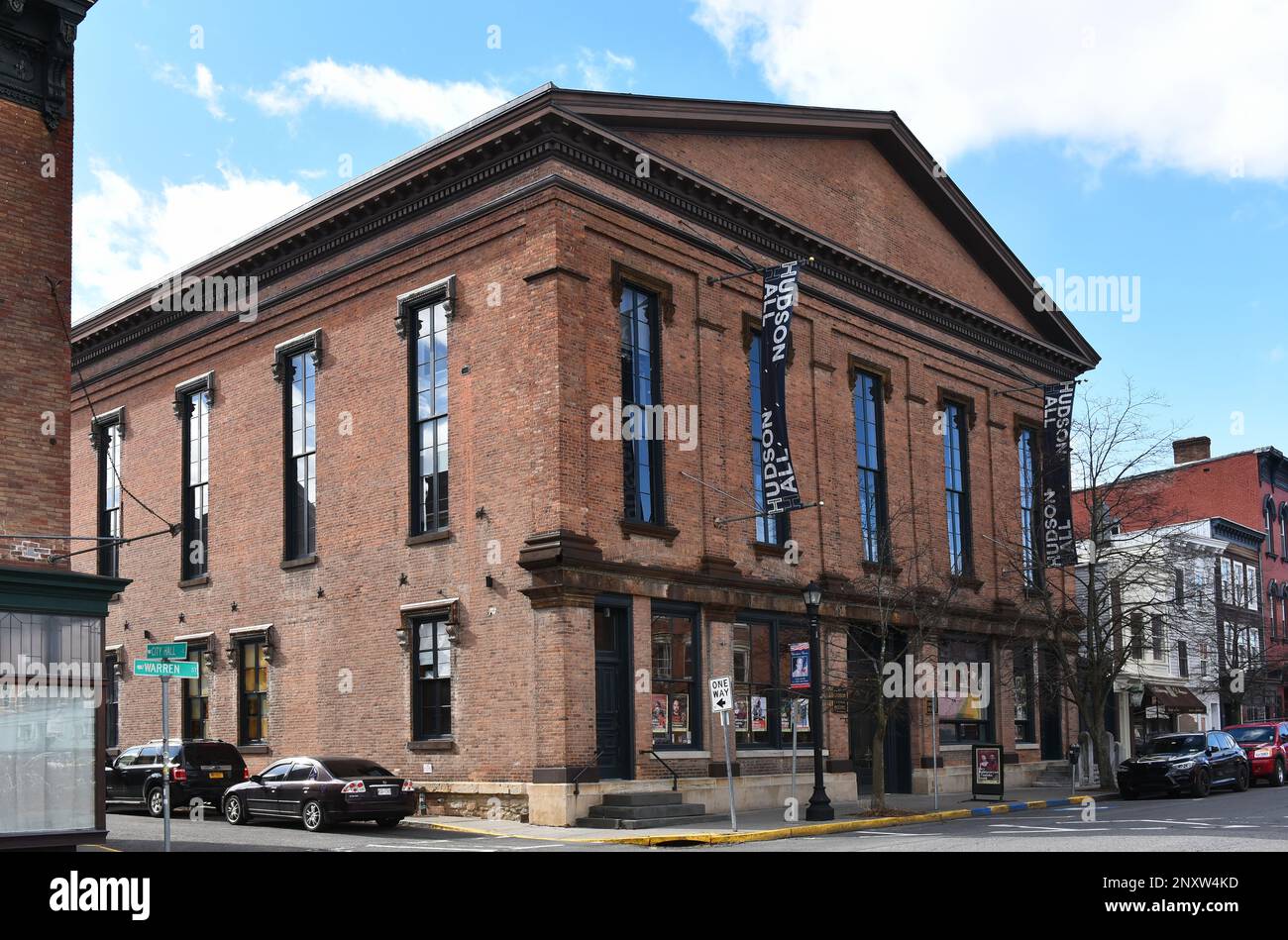 HUDSON, NEW YORK 24 FEB 2023 Hudson Hall at the historic Hudson