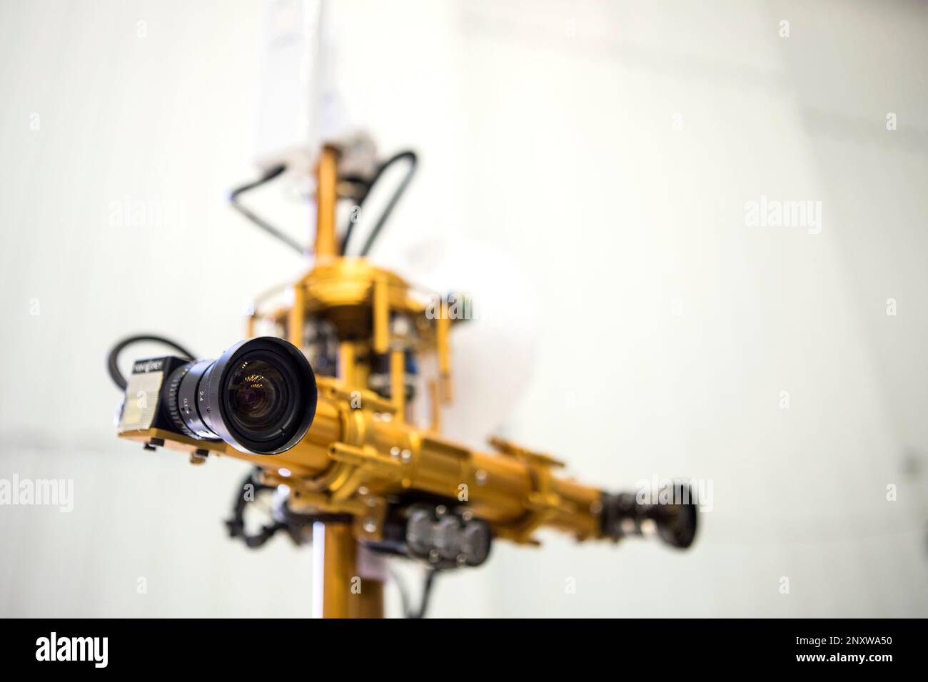 In this Thursday, Nov. 30, 2017 photo, the binocular stereo vision and