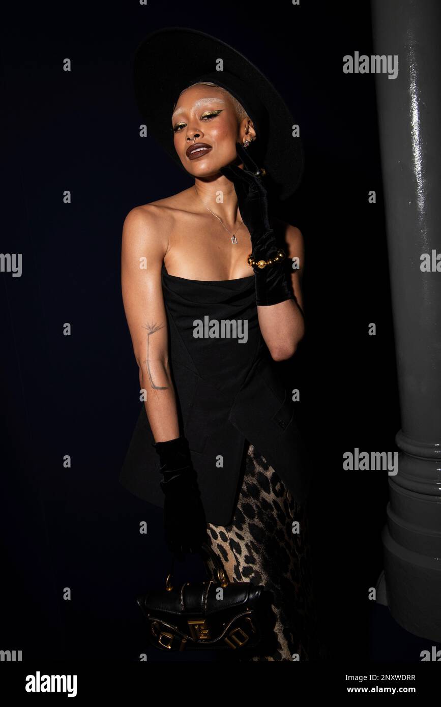 Tatiana Gabrielle attends the Balmain Fall/Winter 2023-2024 ready-to