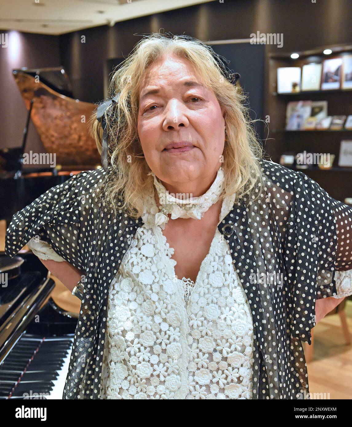 Ingrid Fujiko Hemming, a Swedish classical music pianist speaks during