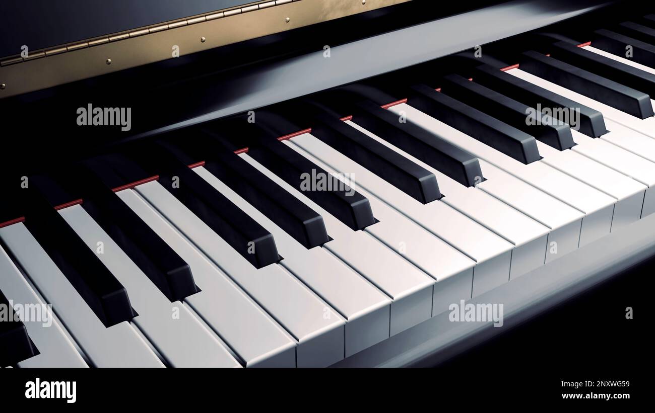 Piano jazz instrument musical animation hi-res stock photography and ...