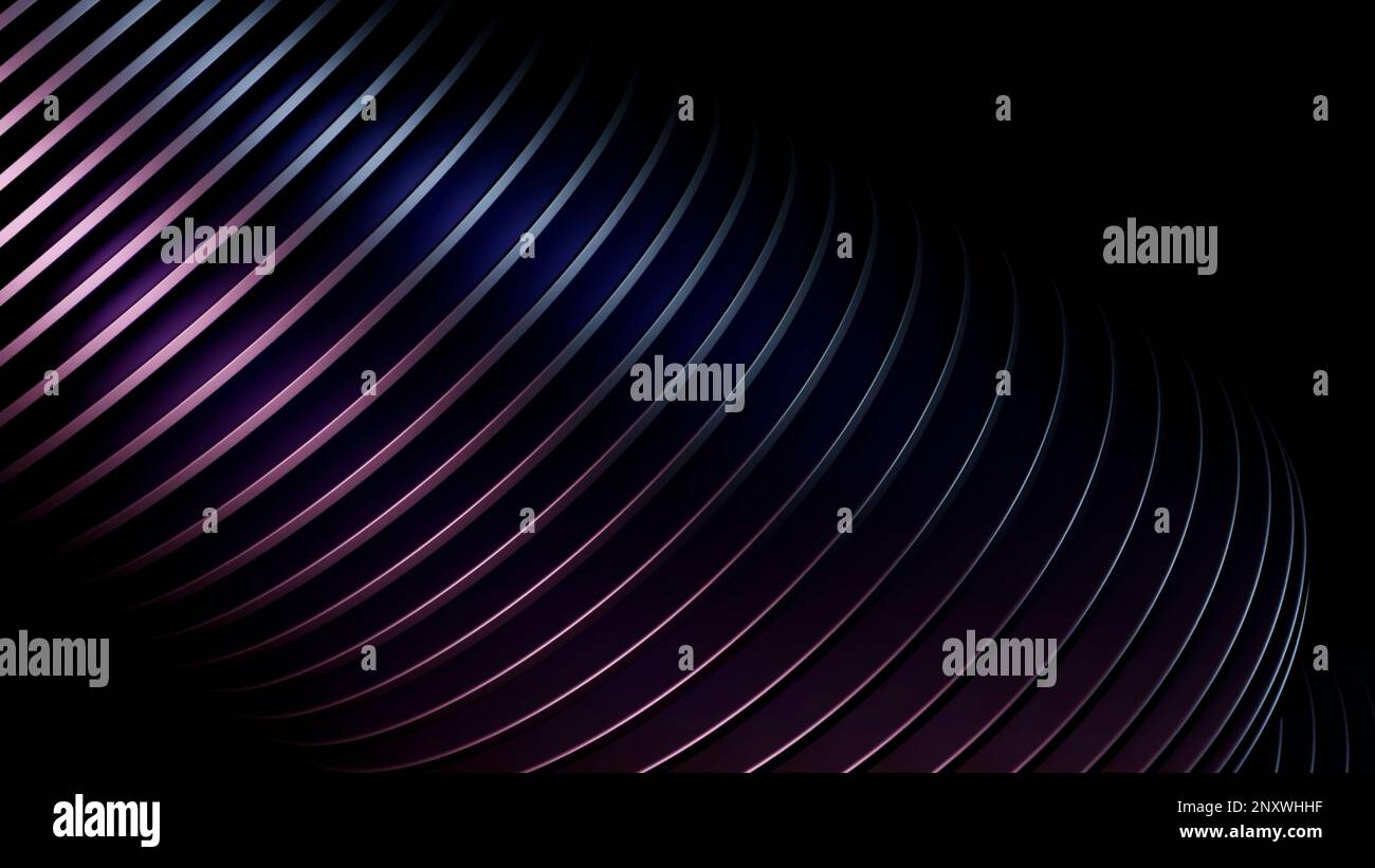 Abstract bending metal spring. Design. Wide rings creating effect of ...