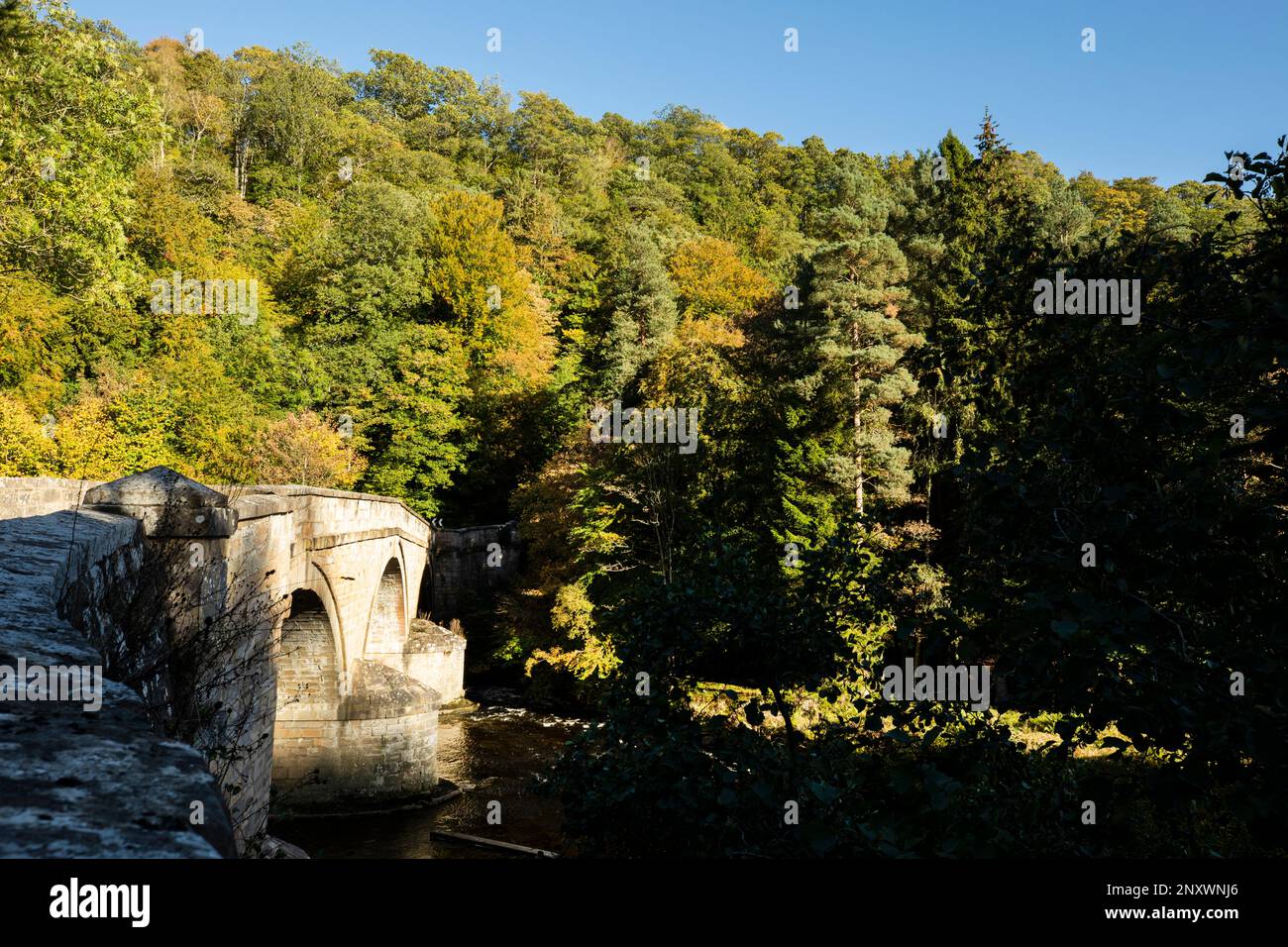 Cupola Bridge over the River Allen at Staward Whitfield, Northumberland Stock Photo Alamy