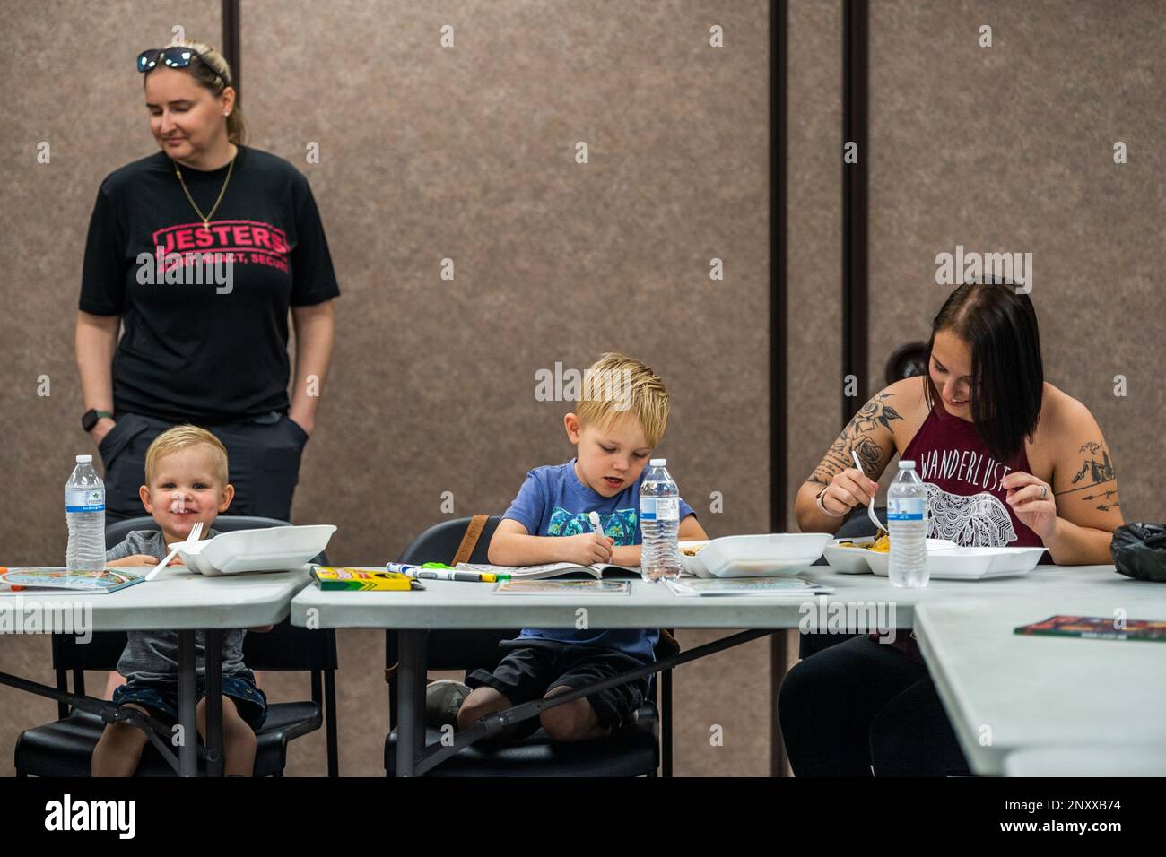 Families of 820th Base Defense Group Airmen and 23d Wing Airmen attend