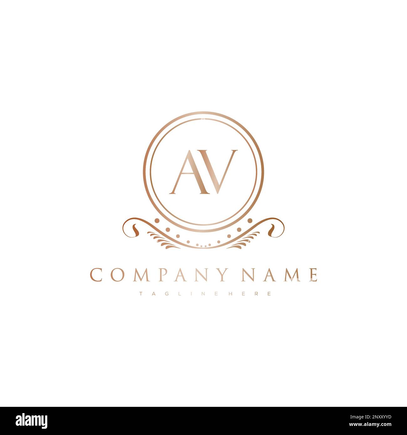 initial logo With Colorful Circle template vector Stock Vector