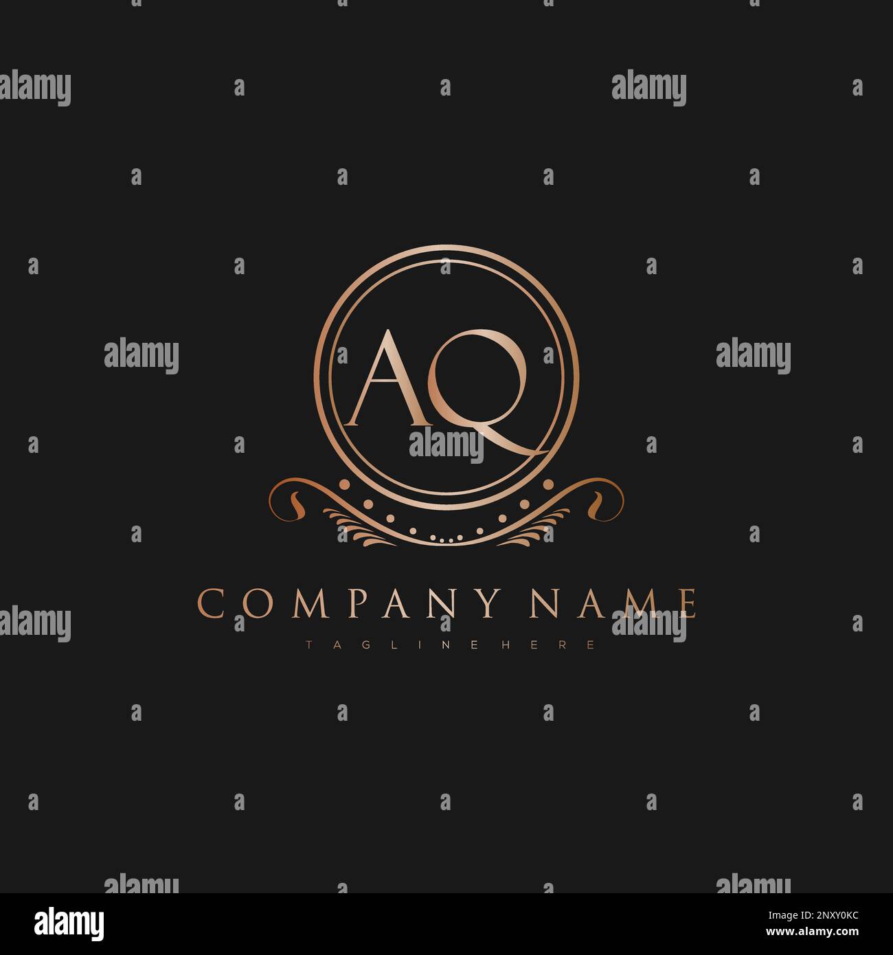 initial logo With Colorful Circle template vector Stock Vector Image ...