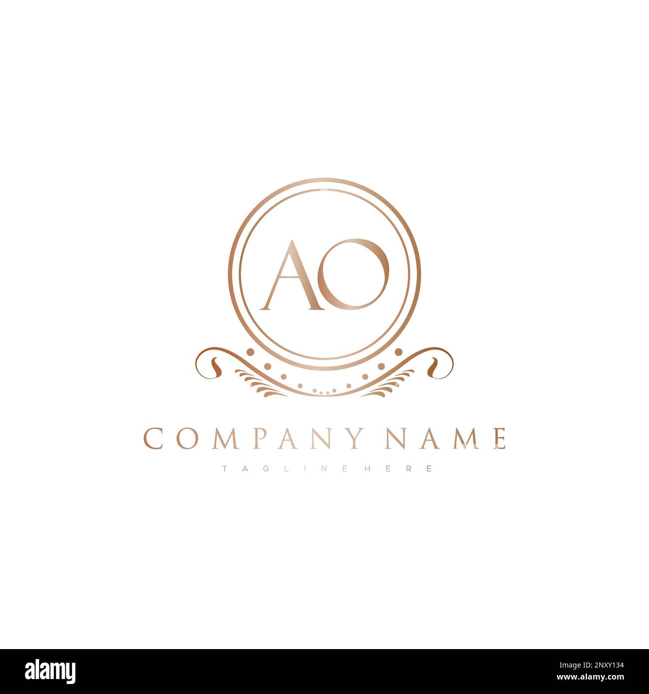 initial logo With Colorful Circle template vector Stock Vector