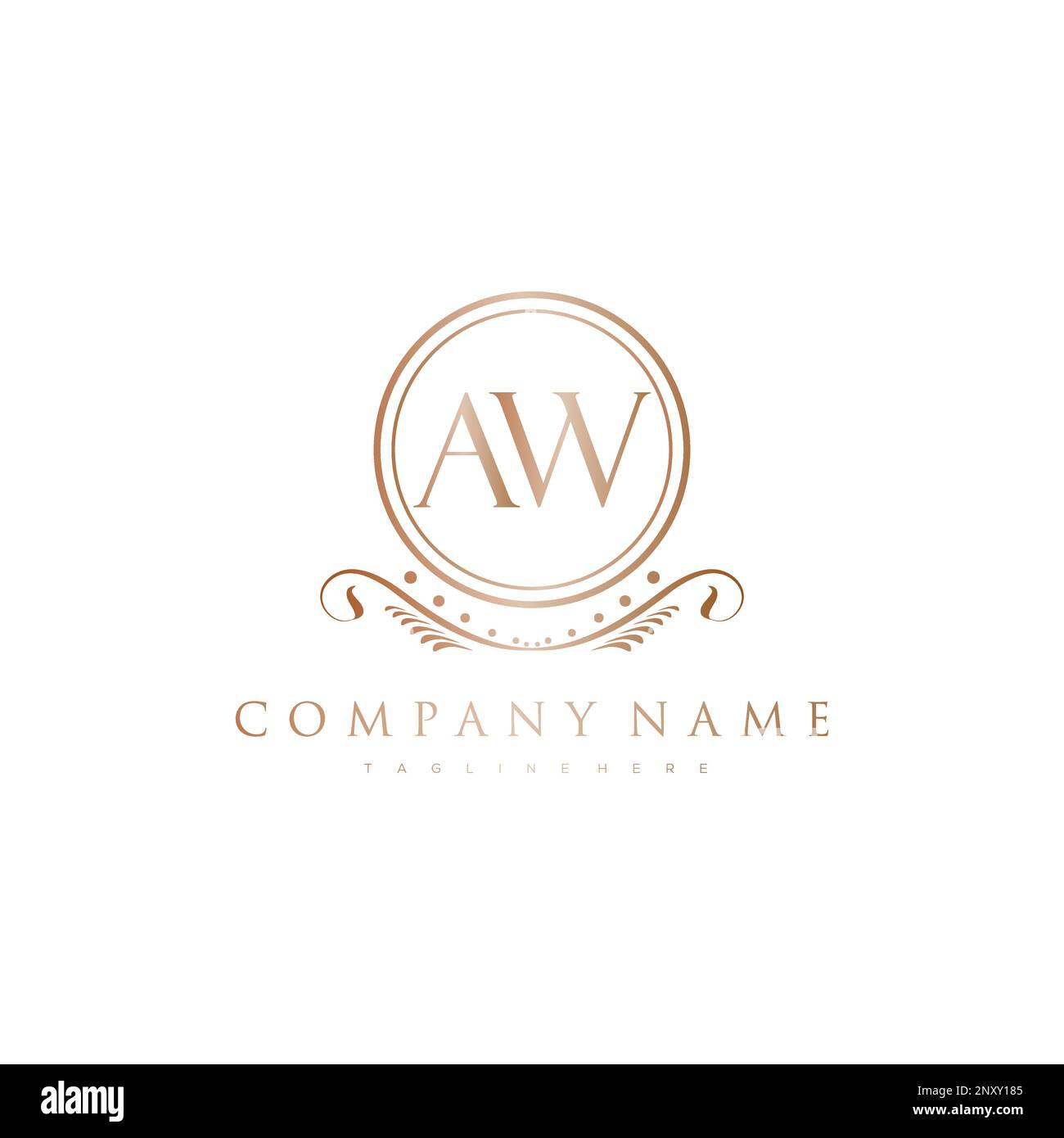 initial logo With Colorful Circle template vector Stock Vector Image