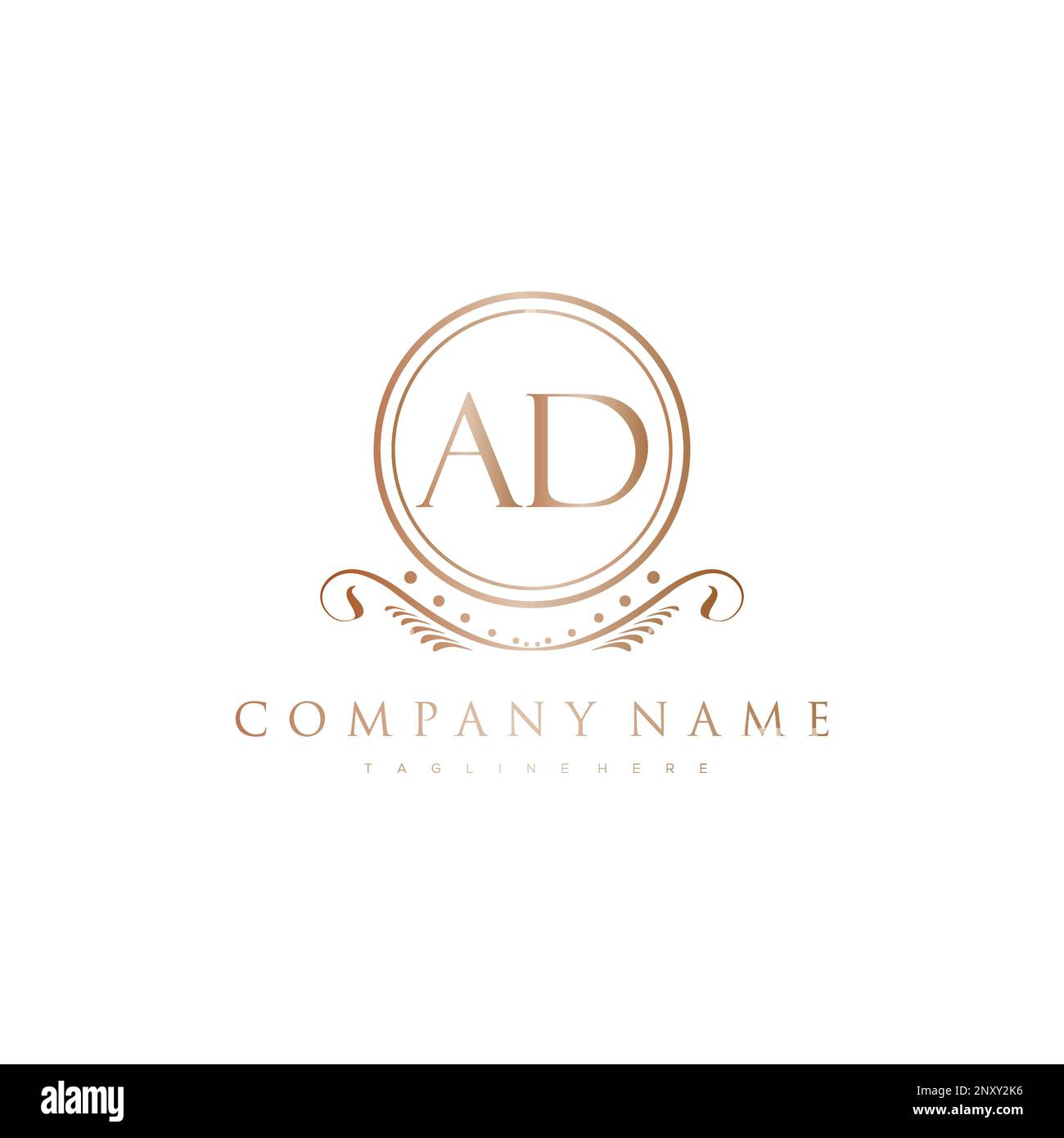 initial logo With Colorful Circle template vector Stock Vector