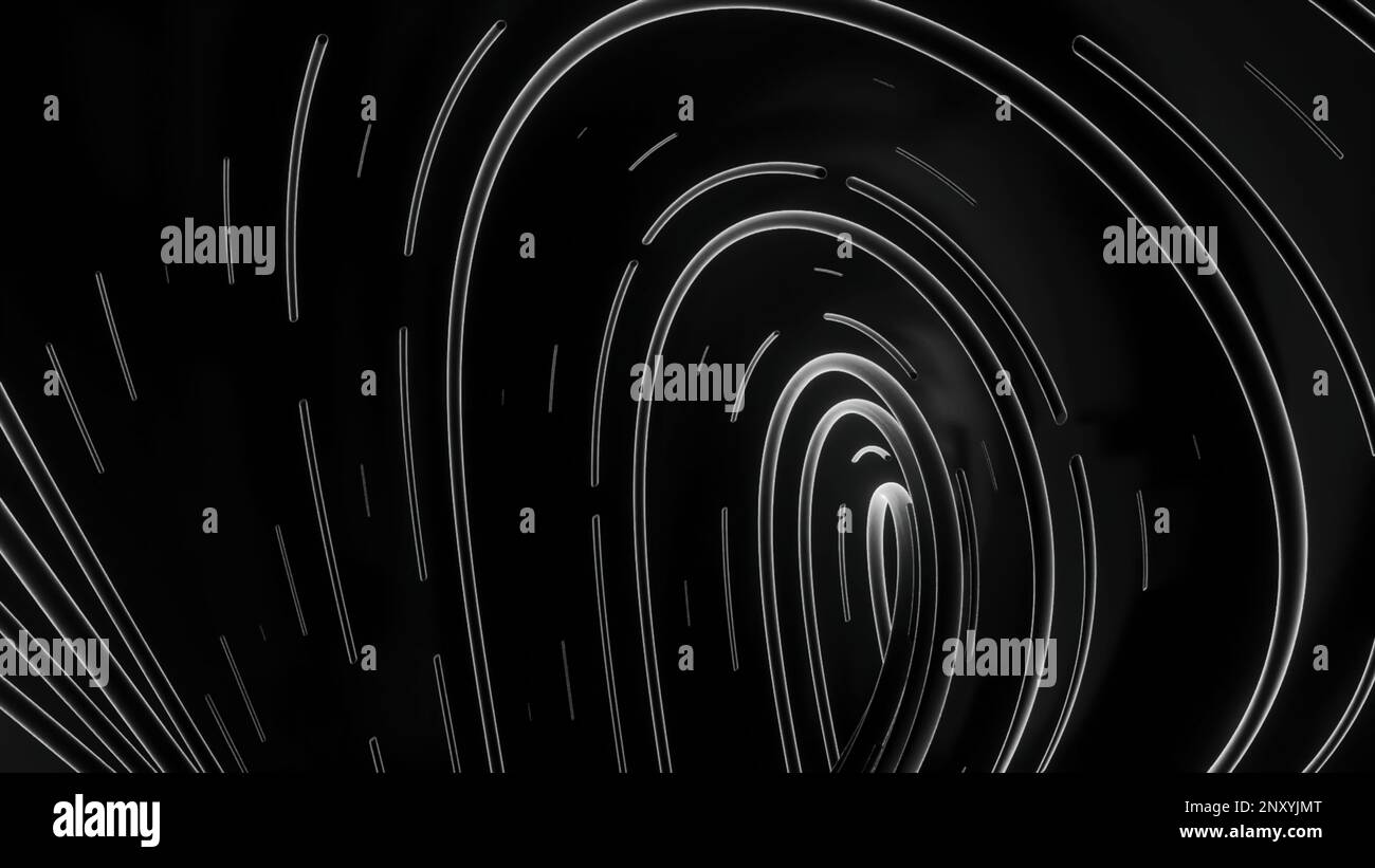 Spiral ripples with futuristic lines. Design. Vibrations in streams of ...